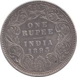 1893 INDIAN SILVER ONE RUPEE - SILVER WORLD COINS - Cambridgeshire Coins