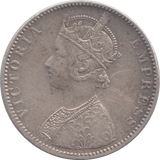 1893 INDIAN SILVER ONE RUPEE - SILVER WORLD COINS - Cambridgeshire Coins
