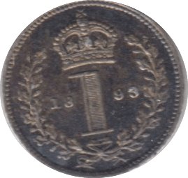 1893 MAUNDY ONE PENNY ( EF ) - Maundy Coins - Cambridgeshire Coins