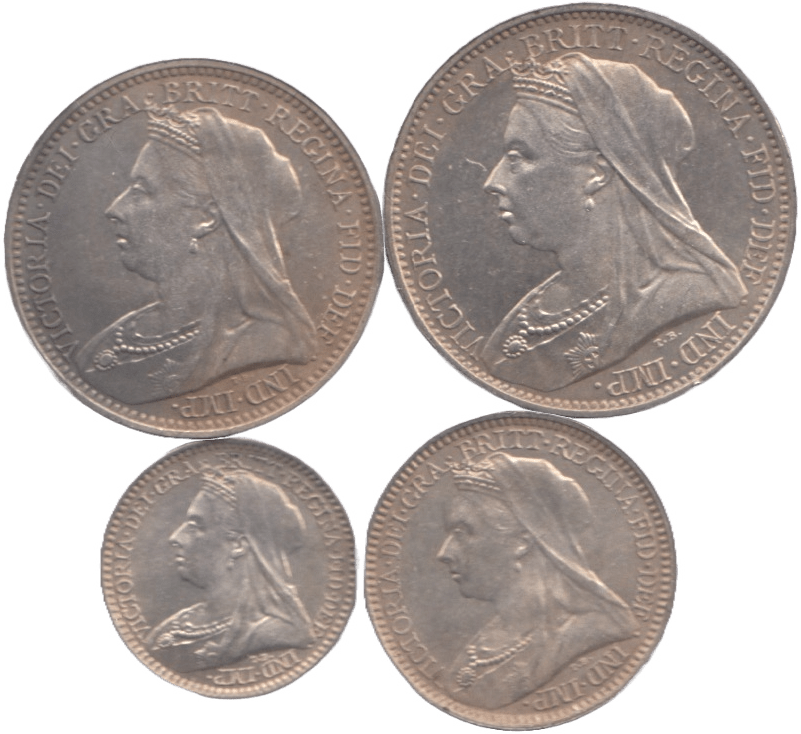 1893 MAUNDY SET VICTORIA - Maundy Set - Cambridgeshire Coins