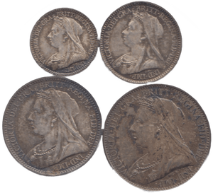 1893 MAUNDY SET - Maundy Set - Cambridgeshire Coins