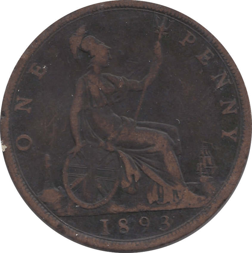 1893 PENNY ( F ) B - Penny - Cambridgeshire Coins