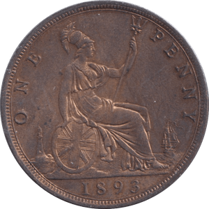 1893 PENNY ( UNC ) - Penny - Cambridgeshire Coins