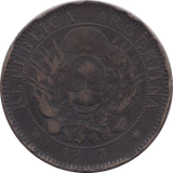 1893 REPUBLIC ARGENTINA 2 CENTAVOS - WORLD COINS - Cambridgeshire Coins