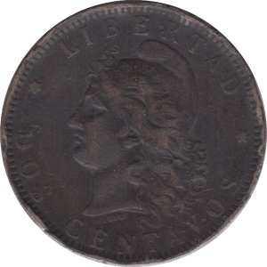 1893 REPUBLIC ARGENTINA 2 CENTAVOS - WORLD COINS - Cambridgeshire Coins