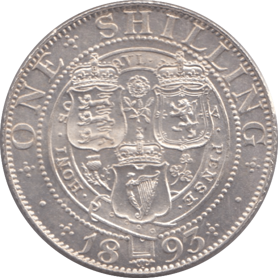 1893 SHILLING ( BU ) - Shilling - Cambridgeshire Coins