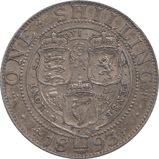 1893 SHILLING ( EF ) - Shilling - Cambridgeshire Coins