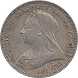 1893 SHILLING ( EF ) - Shilling - Cambridgeshire Coins