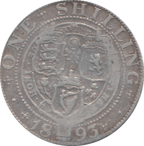 1893 SHILLING ( FAIR ) - Shilling - Cambridgeshire Coins