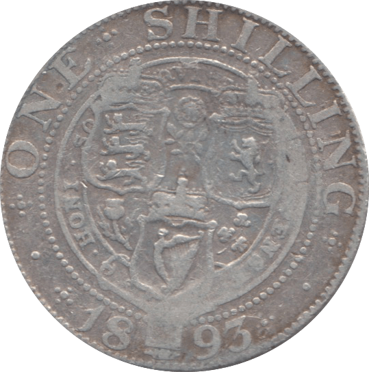 1893 SHILLING ( FAIR ) - Shilling - Cambridgeshire Coins