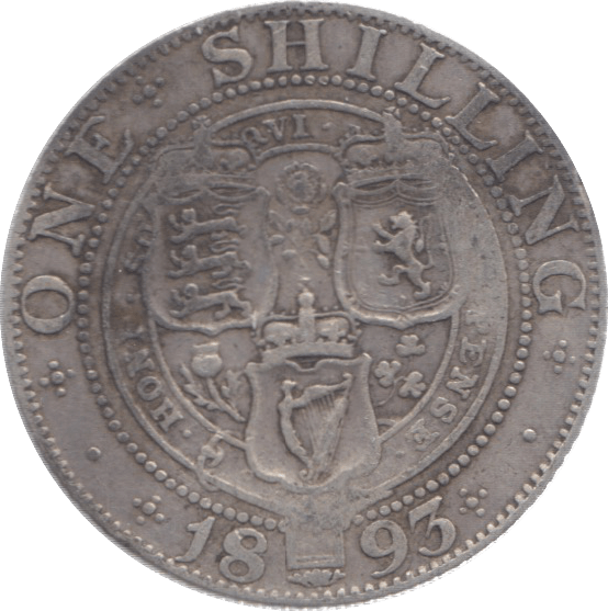 1893 SHILLING ( FINE ) 13 - Shilling - Cambridgeshire Coins
