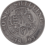 1893 SHILLING ( FINE ) 5 - SHILLING - Cambridgeshire Coins
