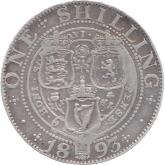 1893 SHILLING ( FINE ) 9 - Shilling - Cambridgeshire Coins