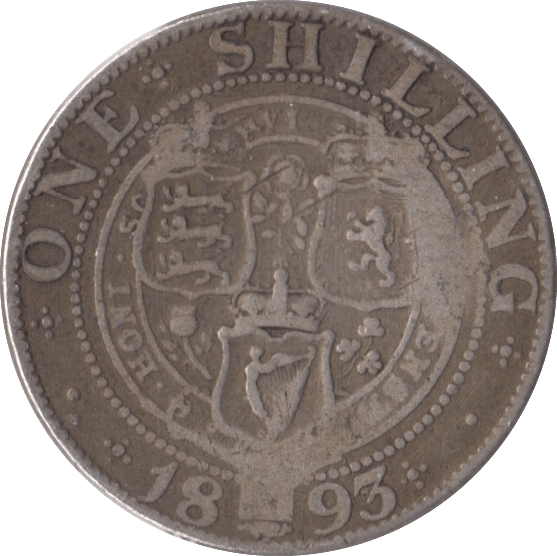 1893 SHILLING ( FINE ) - Shilling - Cambridgeshire Coins