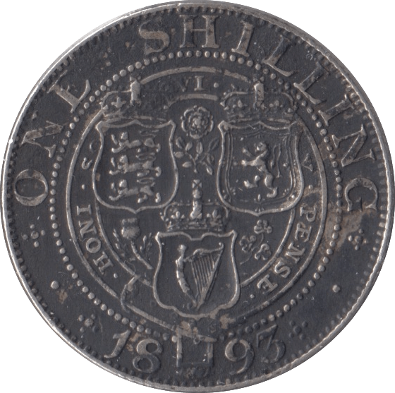 1893 SHILLING ( GF ) - Shilling - Cambridgeshire Coins