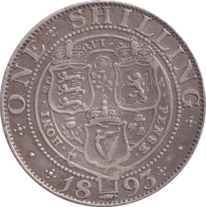 1893 SHILLING ( GF ) - Shilling - Cambridgeshire Coins