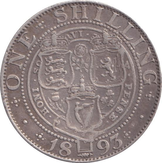 1893 SHILLING ( GF ) - Shilling - Cambridgeshire Coins