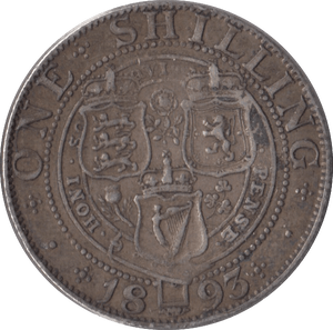 1893 SHILLING ( VF ) - Shilling - Cambridgeshire Coins