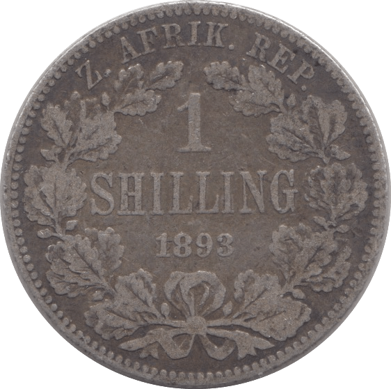 1893 SILVER 1 SHILLING SOUTH AFRICA - SILVER WORLD COINS - Cambridgeshire Coins