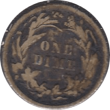 1893 SILVER DIME USA - SILVER WORLD COINS - Cambridgeshire Coins