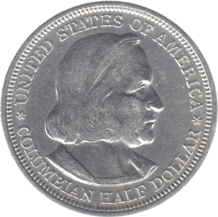 1893 SILVER HALF DOLLAR USA - SILVER WORLD COINS - Cambridgeshire Coins