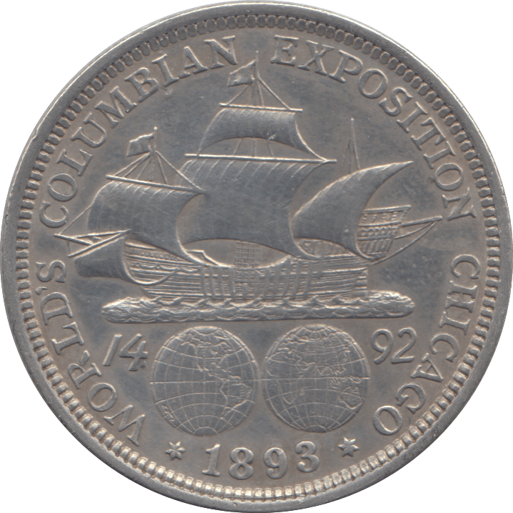 1893 SILVER HALF DOLLAR USA - SILVER WORLD COINS - Cambridgeshire Coins