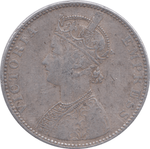 1893 SILVER ONE RUPEE INDIA - SILVER WORLD COINS - Cambridgeshire Coins