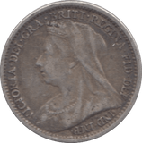 1893 SILVER THREEPENCE ( FINE ) - Threepence - Cambridgeshire Coins