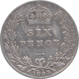 1893 SIXPENCE ( FINE ) 1 - Sixpence - Cambridgeshire Coins