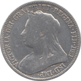 1893 SIXPENCE ( FINE ) 1 - Sixpence - Cambridgeshire Coins