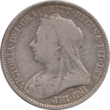 1893 SIXPENCE ( GF ) 3 - Sixpence - Cambridgeshire Coins