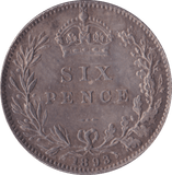 1893 SIXPENCE ( UNC ) B - Sixpence - Cambridgeshire Coins