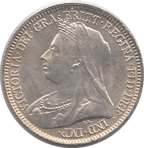 1893 SIXPENCE ( UNC ) - Sixpence - Cambridgeshire Coins