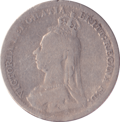 1893 THREEPENCE ( F ) JUBILEE HEAD - Threepence - Cambridgeshire Coins