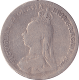 1893 THREEPENCE ( F ) JUBILEE HEAD - Threepence - Cambridgeshire Coins
