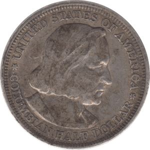1893 USA SILVER HALF DOLLAR - WORLD COINS - Cambridgeshire Coins