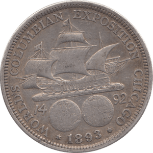1893 USA SILVER HALF DOLLAR - WORLD COINS - Cambridgeshire Coins