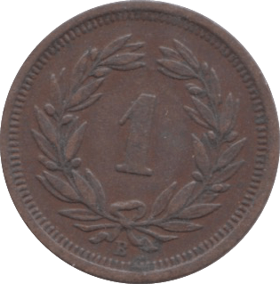 1894 1 RAPPEN SWITZERLAND - WORLD COINS - Cambridgeshire Coins