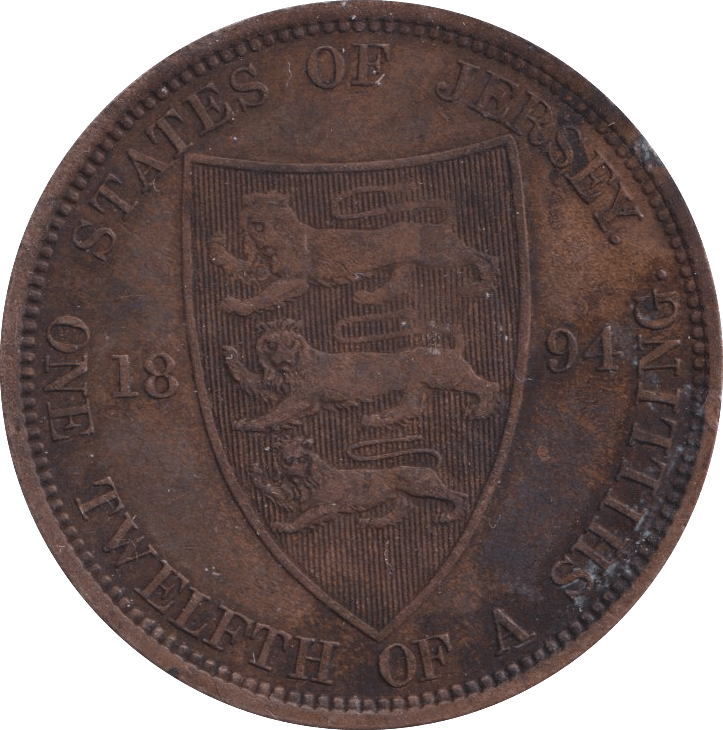 1894 1/12 SHILLING JERSEY - WORLD COINS - Cambridgeshire Coins