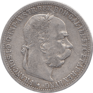 1894 .835 SILVER KRONE AUSTRIA REF H52 - SILVER WORLD COINS - Cambridgeshire Coins