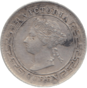 1894 CEYLON SILVER 10 CENTS ( VF ) - WORLD COINS - Cambridgeshire Coins