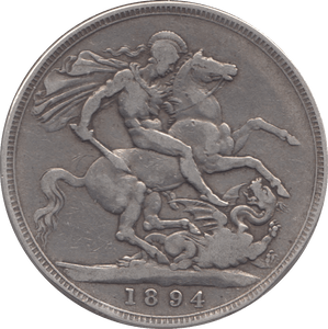 1894 CROWN ( FINE ) 6 - CROWN - Cambridgeshire Coins