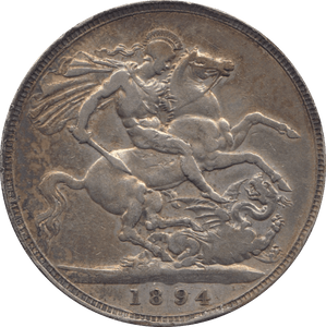 1894 CROWN ( FINE ) LV11 2 - Crown - Cambridgeshire Coins