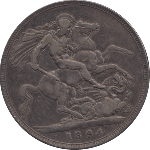 1894 CROWN ( FINE ) LVIII 5 - Crown - Cambridgeshire Coins