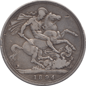 1894 CROWN ( FINE ) LVIII - Crown - Cambridgeshire Coins