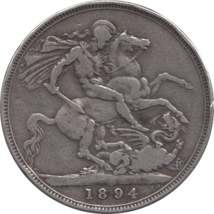 1894 CROWN ( FINE ) VIII - Crown - Cambridgeshire Coins