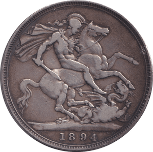 1894 CROWN ( GF ) - CROWN - Cambridgeshire Coins