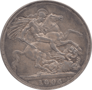 1894 CROWN ( GVF ) LVIII 6 - Crown - Cambridgeshire Coins