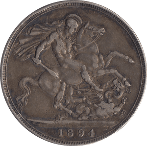 1894 CROWN ( VF ) - CROWN - Cambridgeshire Coins