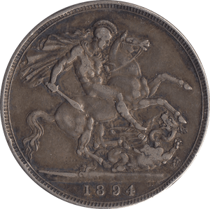 1894 CROWN ( VF ) - CROWN - Cambridgeshire Coins